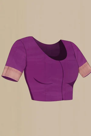 Purple Kanchipuram Silk Saree