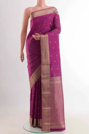 Purple Kanchipuram Silk Saree