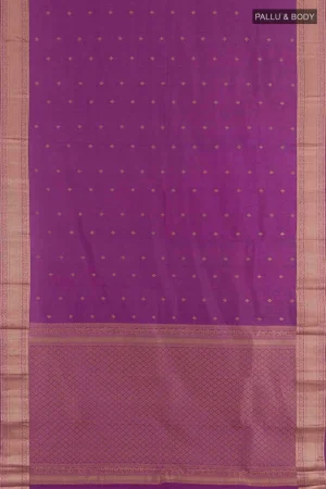 Purple Kanchipuram Silk Saree