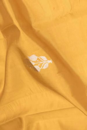 Mustard Tussar Silk Saree