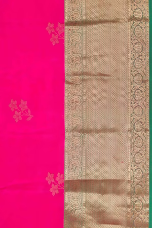 Pink Dual Tone Kanchipuram Silk Saree