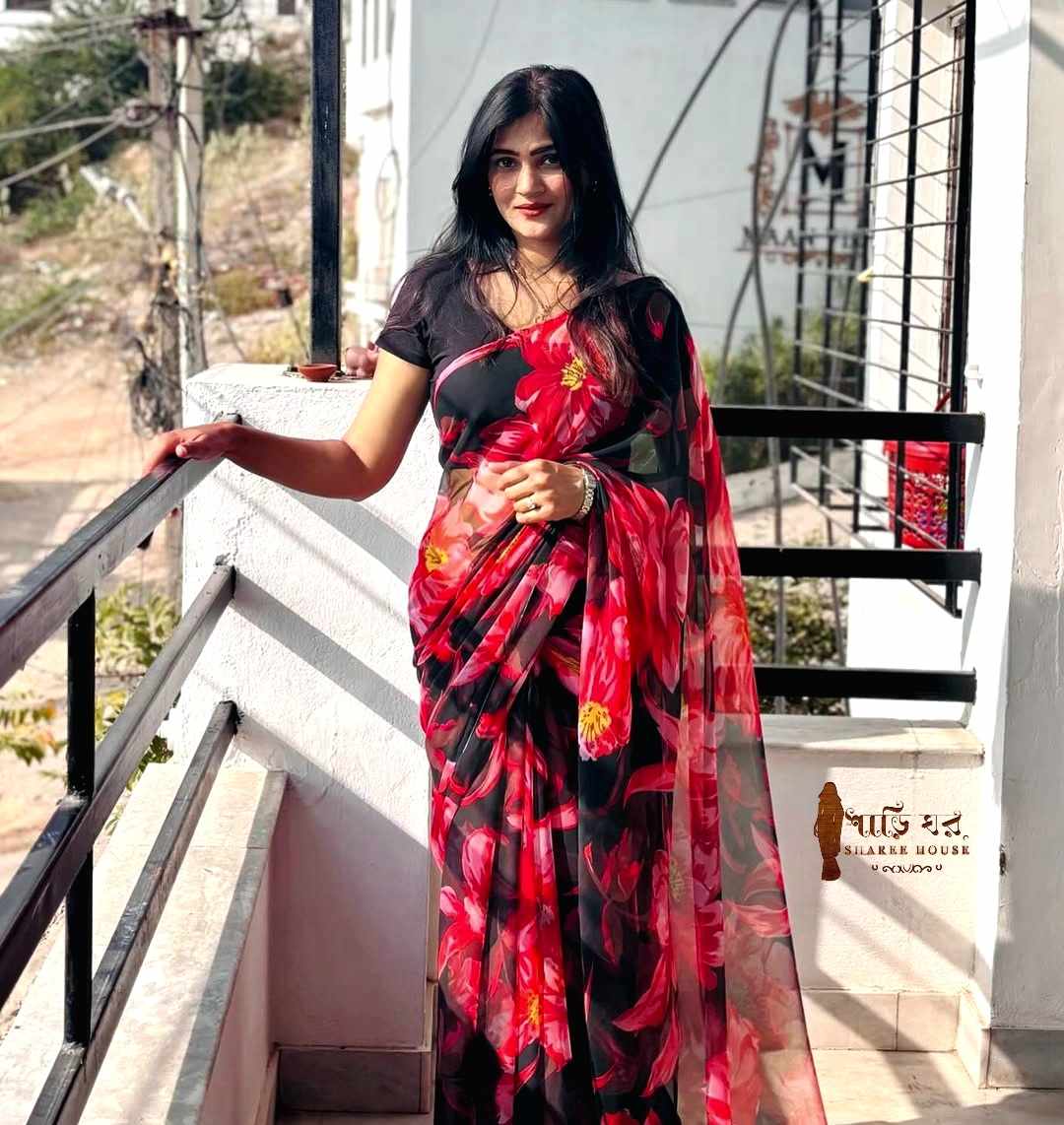 SWISS JORJET SAREE