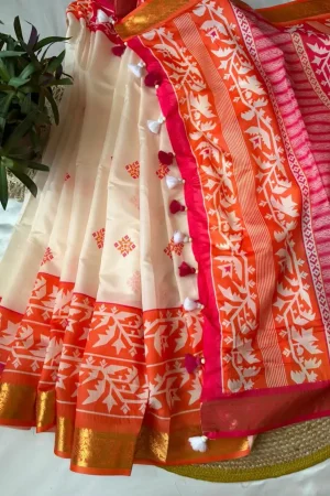 JAMDANI PATTERN KATAN JORI PAIR SAREE