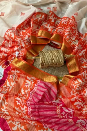 JAMDANI PATTERN KATAN JORI PAIR SAREE